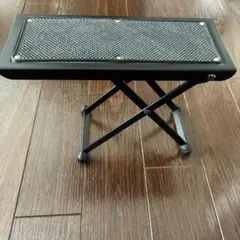 クラシックギター用 足台 フットレスト 折りたたみ式 黒
