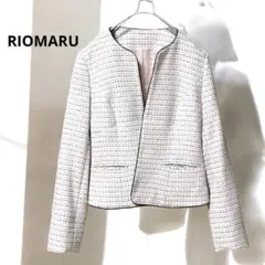 RIOMARU ツィードジャケット　ノーカラー　　9号　Mサイズ　七五三　入学式