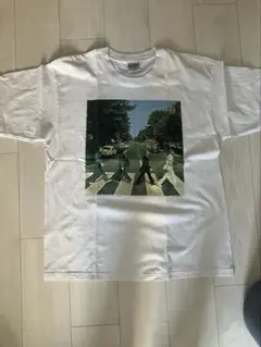 1990年コピーライト入　オフィシャル ビートルズ アビーロード 両面プリントT