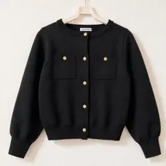 natural couture 金ボタン ノーカラージャケット