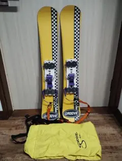 GROOVE スキー板 イエロー チェック柄 レア