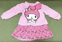 BABYDOLL マイメロディ クロミ 長袖 ワンピース 少々難あり