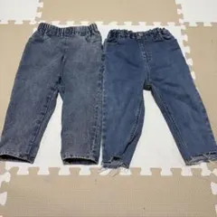 【キッズデニムセット☺︎】　90㎝100㎝のサムネイル