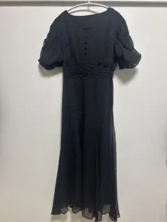 ウィルセレクション　ドット柄ブラックワンピース