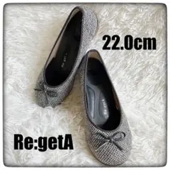 【美品】Re:getA コンフォートシューズ ウェッジソール 22.0cmのサムネイル