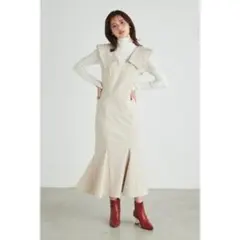 rienda Bigカラーデザインマーメイドワンピース