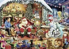 クロスステッチ キット ダイヤモンドアート クリスマス サンタクロース