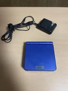 任天堂 ゲームボーイアドバンス SP 青 充電器付き 中古品 おまけ付き