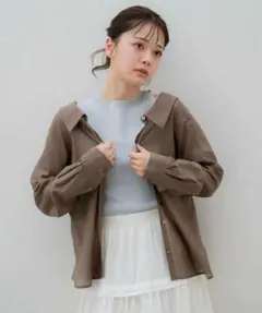 新品 Noela ノエラ バックリボンシアーシャツのサムネイル