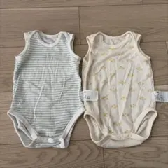 ユニクロ　メッシュロンパース2枚セット 80cm