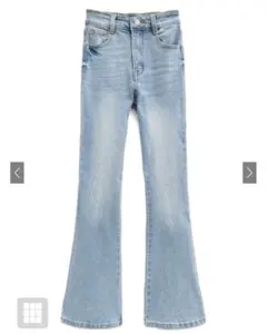 GRL ハイウエストフレアデニムパンツ