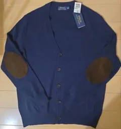 【タグ付き未使用】POLO RALPH LAUREN エルボーパッチカーディガン