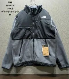 新品タグ付✨ザノースフェイス デナリジャケット 刺繍ロゴ ミックスグレー M