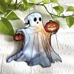 ハロウィン ゴースト ２D　 壁飾り インテリア 吊り下げ アクリル看板３１３