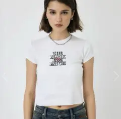 MOUSSY BEP OG ラインストーンBABY TEE