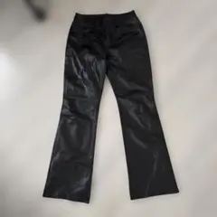 レザーパンツ フレア 本革
