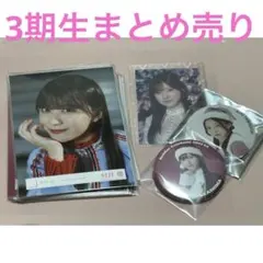 櫻坂46 3期生 生写真 缶バッジ グッズまとめ売り