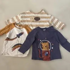 Pekkle 長袖Tシャツ 3枚セット サイズ2