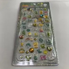 正規品　ストーンつき ジュエルプチドロップ シール Puffy Green