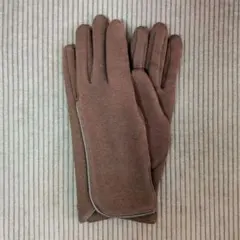 COMME CA ISM ジャージーグローブ ブラウン