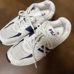 FILA スニーカー 24cm ホワイト ネイビーのサムネイル