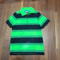 【新品タグ付き】PUMA 半袖シャツ 120cm グリーン/ブラック