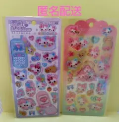 まじかるみゅーちゃん♡ 平成はっぴーフォンシール☆ドロップジュエリーシール２点