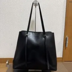 レア✨️ POLO RALPH LAUREN 黒 レザー A4 トートバッグ 底鋲