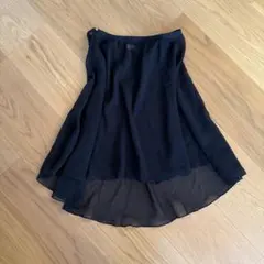 Dellalo' MILANO シフォン ラップスカート ブラックM sizeのサムネイル