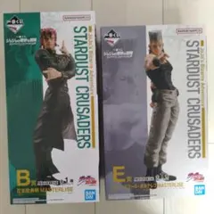 【未開封】一番くじ ジョジョ B賞 花京院 E賞 ポルナレフ