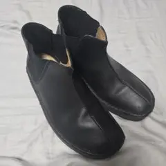 Clarks 黒 レザー サイドゴアブーツ