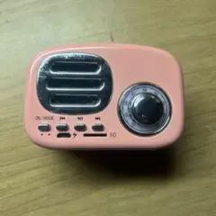 レトロデザイン ワイヤレススピーカー ピンク 本体のサムネイル