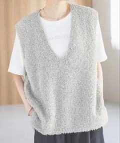 【グローバルワーク】フェザータッチベストセットTシャツ