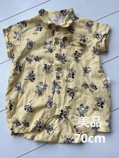 〔美品〕BREEZE Disney ミッキー ロンパース 70cm