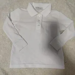 CLOSSHI 長袖ポロシャツ 白 100cm