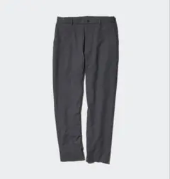 感動イージーパンツ/ウールライク　ダークグレー　L