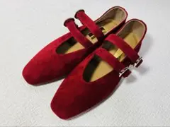 jouetie メリージェーンレースアップシューズ レッド 赤 M - メルカリ