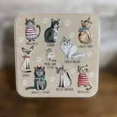 レンガ調タイル(ねこ)デコパージュ 猫柄 猫雑貨 レトロ ペット