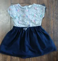 GAP キッズ ノースリーブワンピース 鳥柄 チュール　95cmのサムネイル