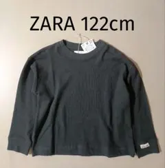 新品 ZARA キッズ 裏毛トレーナー 122cm 薄手スウェット生地