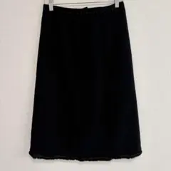 COMME CA ブラック タイトスカート 膝丈 サイズ11 Lサイズのサムネイル