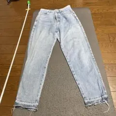 somethingレディースライトブルーストレートデニムパンツ25インチsサイズ