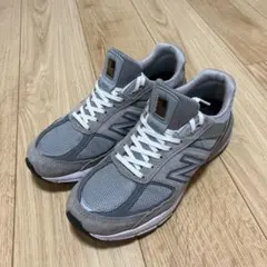 【美品】ニューバランス990v5 グレー