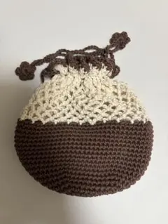 かぎ針編み巾着袋