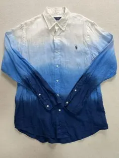 【本日限定価格】Ralph Lauren リネンシャツ グラデーション