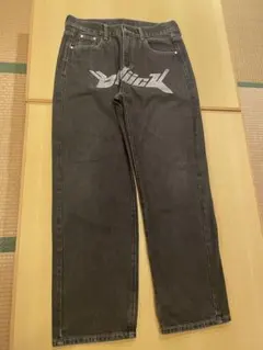 大人気The Hundreds デニムパンツ ブラック ドルマーク刺繍のサムネイル