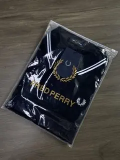 フレッドペリー ブラック×ホワイト ポロシャツ Mサイズ 新品 タグ付き