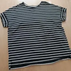 自由区 半袖カットソー Tシャツ ボーダー　オンワード　綿100%のサムネイル