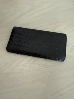 BOTTEGA VENETA 二つ折り長財布　イントレチャート小銭入れなし