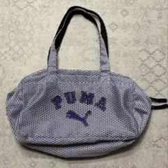 PUMA ナイロン　ボストンバッグ　トートバッグ　パープル